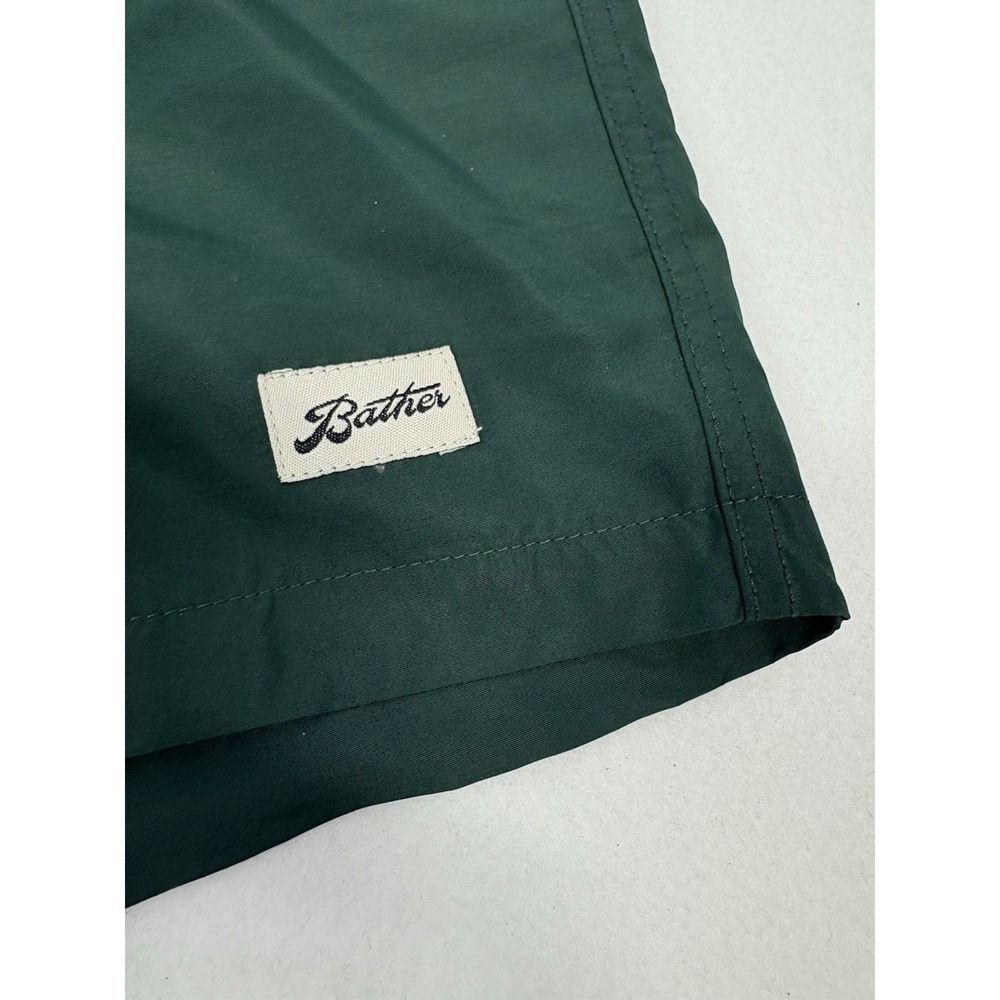 Bather Swim Trunks Mens XL Board Shorts Solid Pine Green‎ Bathing Suit NWT $90 - Picture 6 of 11